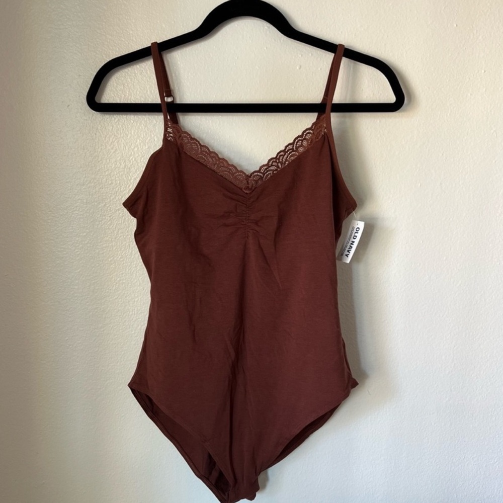 NWT Old Navy Brown Sleeveless Bodysuit